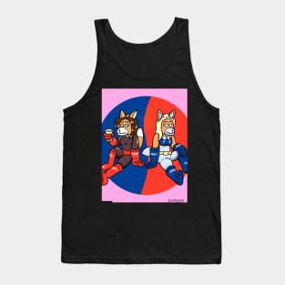 AK Girl and Wondervixen: Coffee and Chill (Joshystar) Tank Top